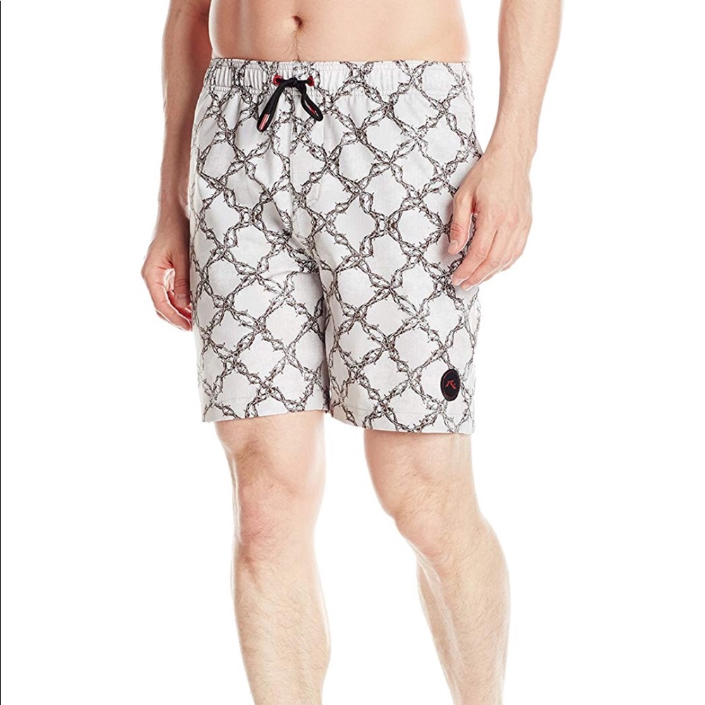 Rusty Blade Elastic Boardshort in Storm Size 32